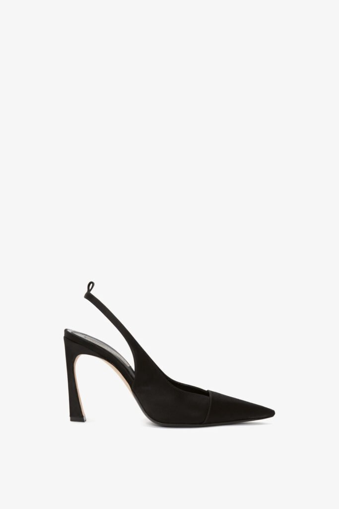 victoriabeckham pointytoesatinslingbackpumpinblack be41220a side model3 1500x